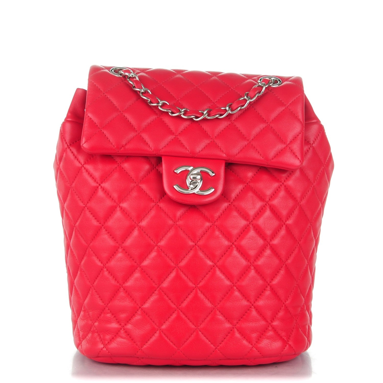 Chanel Lambskin Quilted Small Urban Spirit Backpack Red 1 of 7
