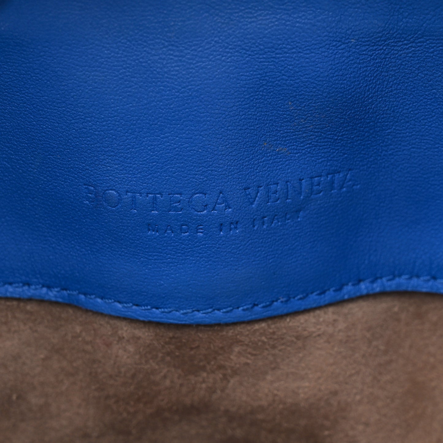 Vesuvio Karung Nappa Intrecciato Cravatteria Small Flap Shoulder Bag Bleuette