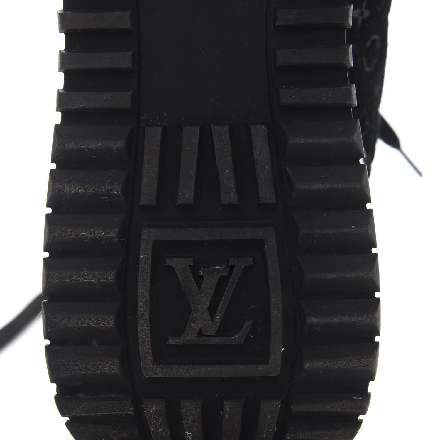 Louis Vuitton Suede Monogram Mens Run Away Sneakers 38 Black Gold Silver 8 of 8