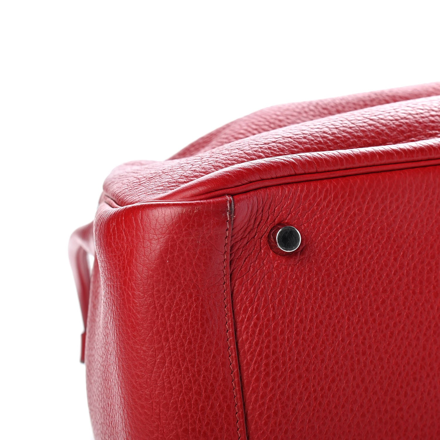 Hermes Taurillon Clemence Lindy 30 Rouge Vif 9 of 10