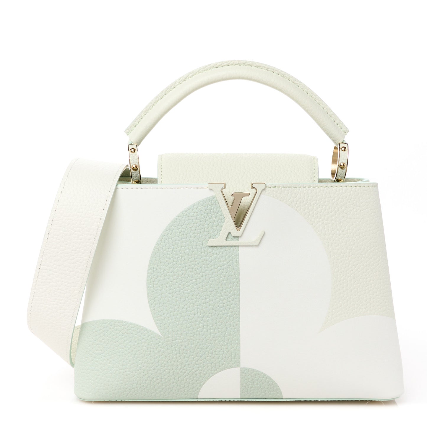 Taurillon Monogram Flower Capucines BB Jade