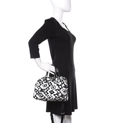 Louis Vuitton X UF Tufted Monogram Speedy Bandouliere 25 White Black 3 of 11