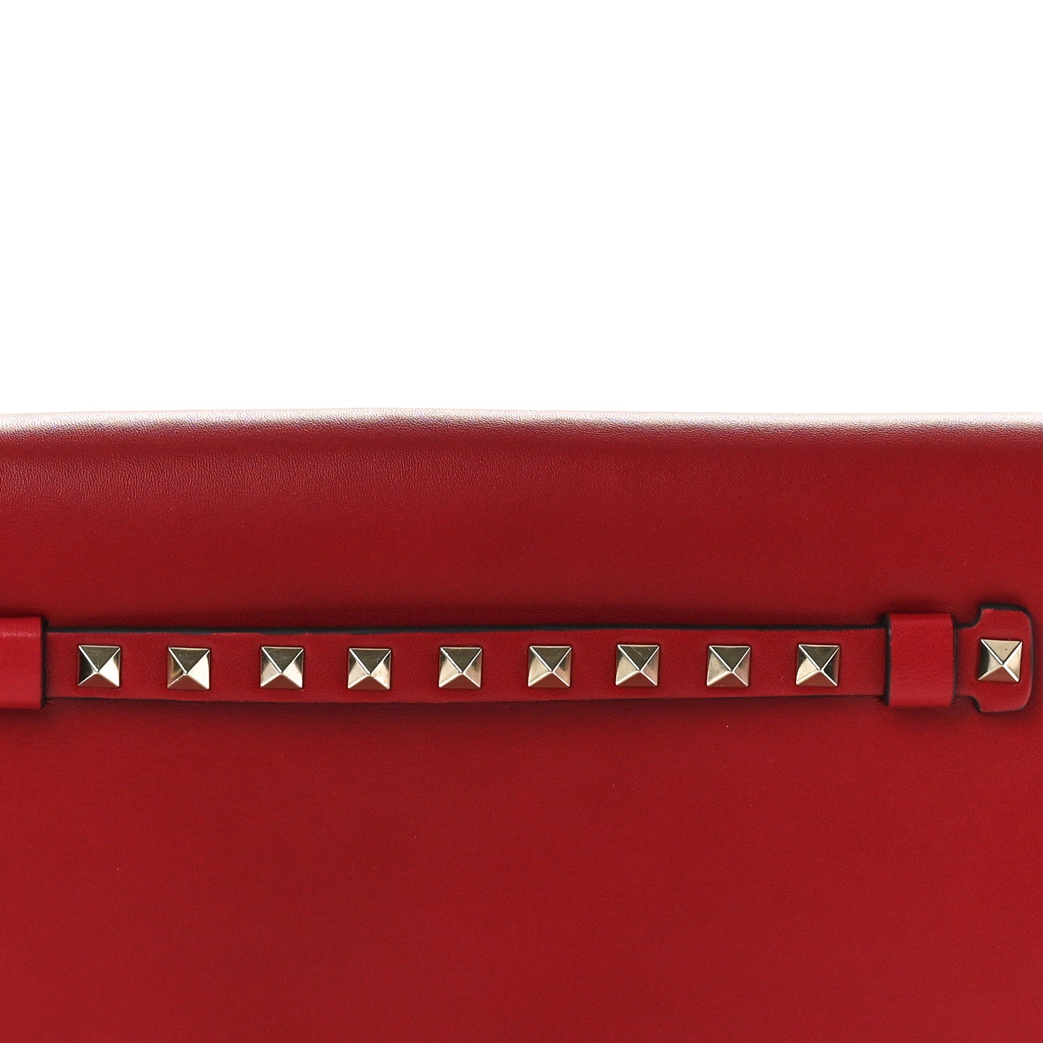 Valentino Garavani Nappa Rockstud Wristlet Clutch Rosso Valentino 7 of 7