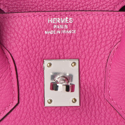 Hermes Togo Birkin 25 Rose Pourpre 22 of 36