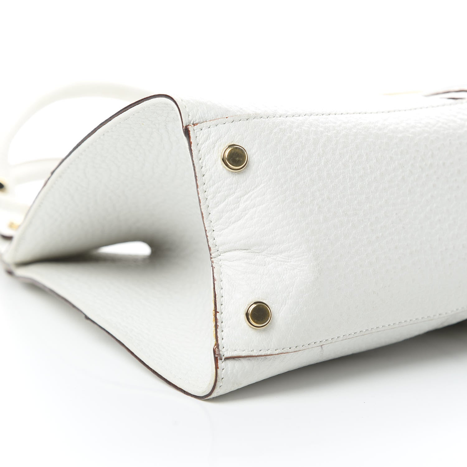 Gucci Calfskin Junco Shoulder Bag White 9 of 16