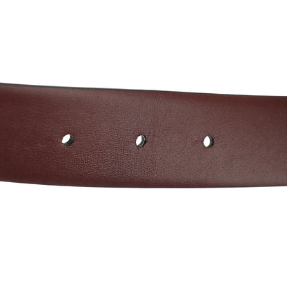 Chanel Calfskin CC Reversible Belt 110 44 Black Burgundy 5 of 6