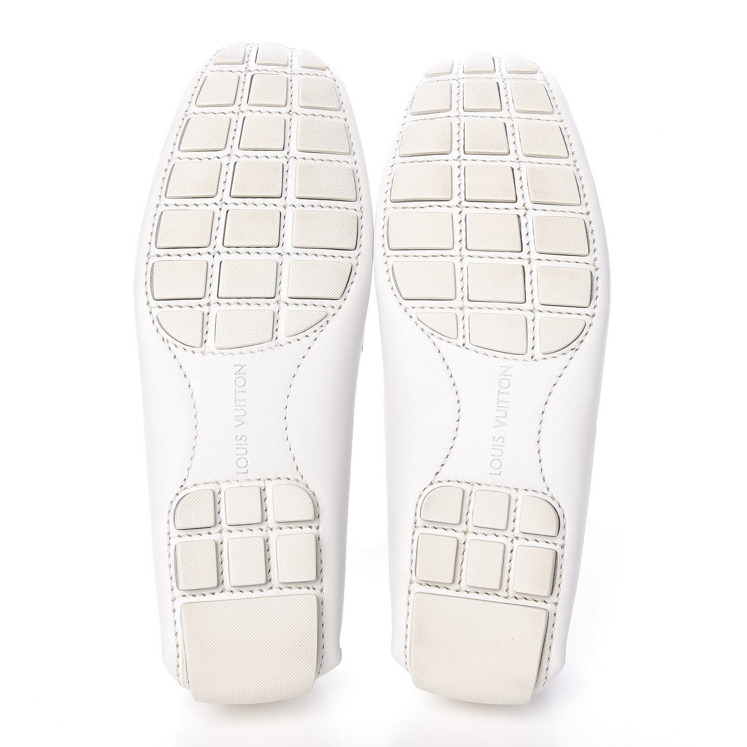 Louis Vuitton Calfskin Mens Monte Carlo Moccasin Loafers 6 White 5 of 10