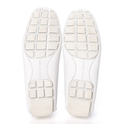Louis Vuitton Calfskin Mens Monte Carlo Moccasin Loafers 6 White 5 of 10