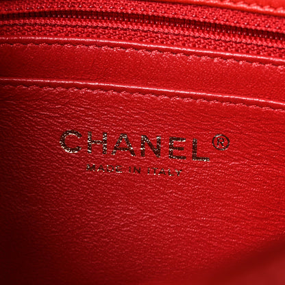 Chanel Lambskin Quilted Mini Rectangular Flap Red 6 of 10