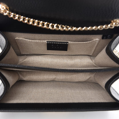 Gucci Dollar Calfskin Small Interlocking G Shoulder Bag Black 7 of 9