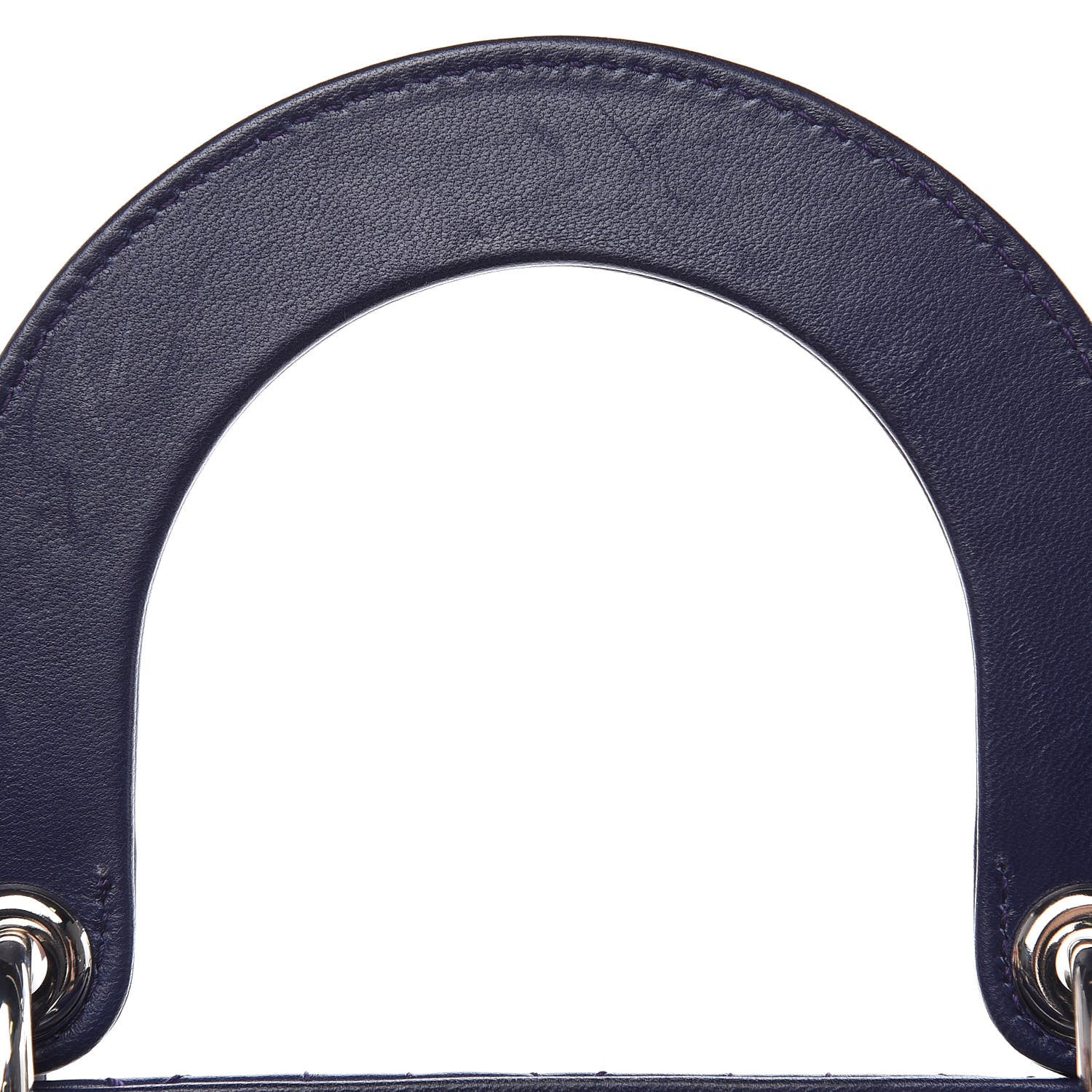 Christian Dior Lambskin Cannage Small Lucky Badges My Lady Dior Navy 13 of 15