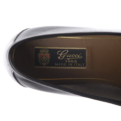 Gucci Calfskin Womens 1953 Horsebit Loafers 37.5 Black 7 of 12