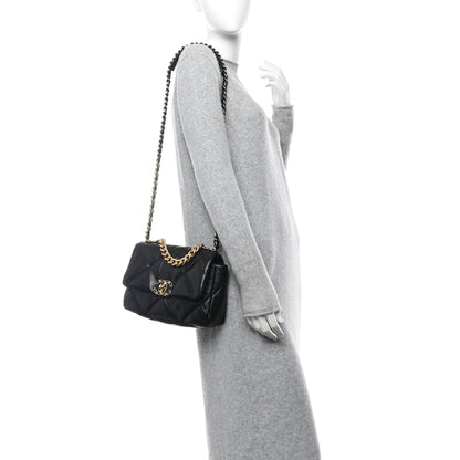 Chanel Goatskin Quilted Medium Chanel 19 Flap Black 2 of 11