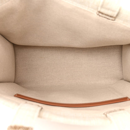 Celine Jacquard Striped Large Cabas Thais Tobacco Tan 5 of 10