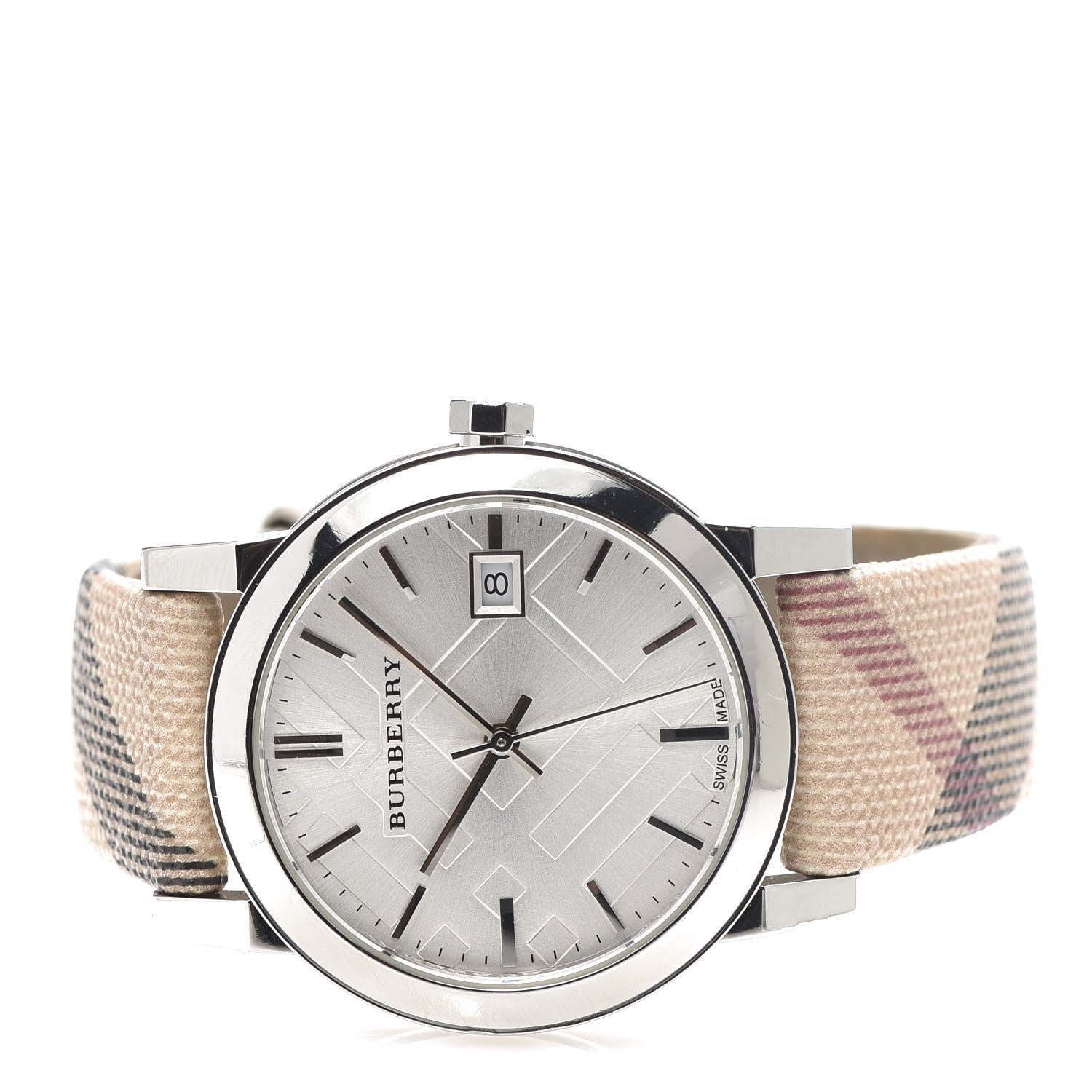 Burberry Stainless Steel Calfskin 34mm Heritage Nova Check Quartz Watch BU9113 3 of 7