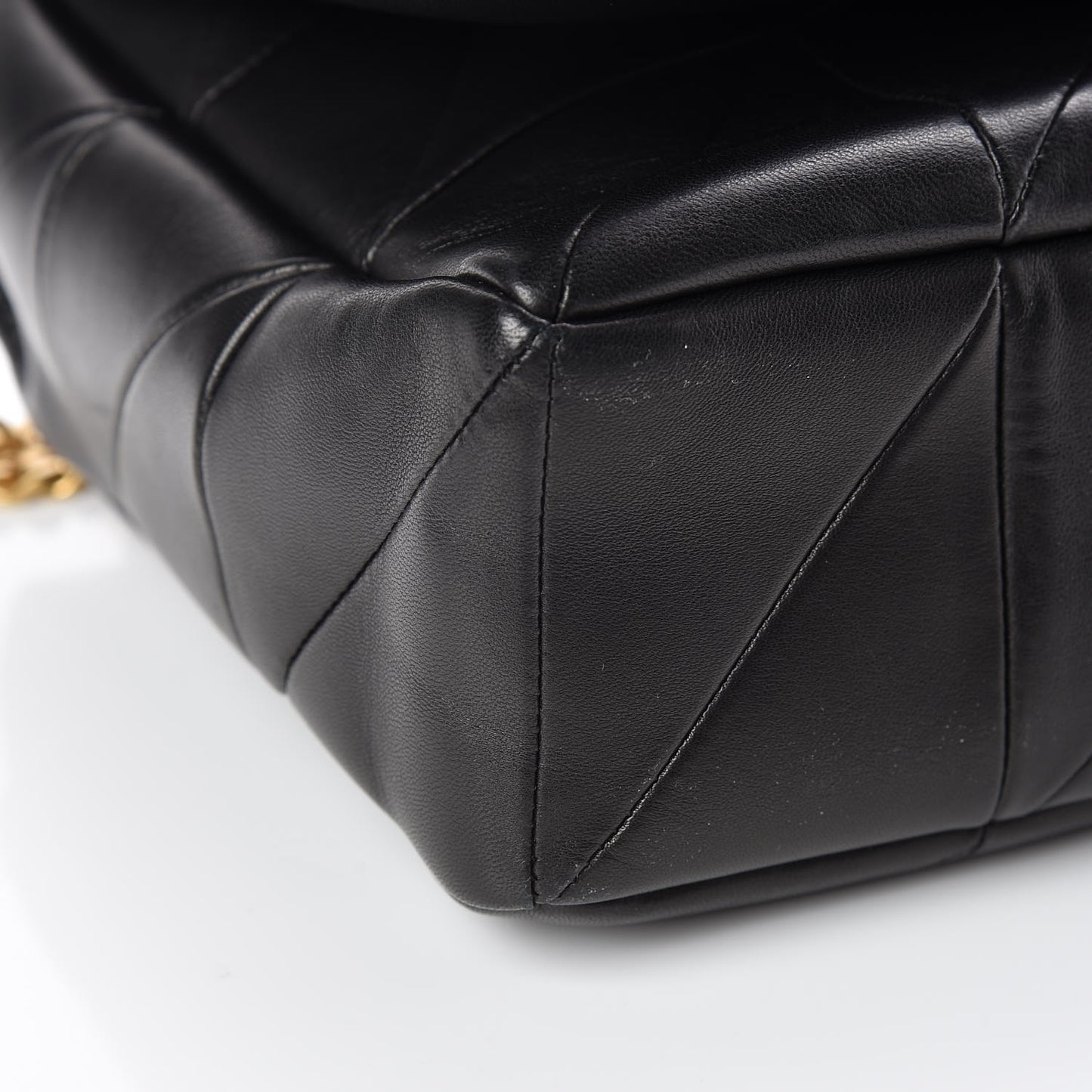 Lambskin Patchwork Monogram Large Jamie Black