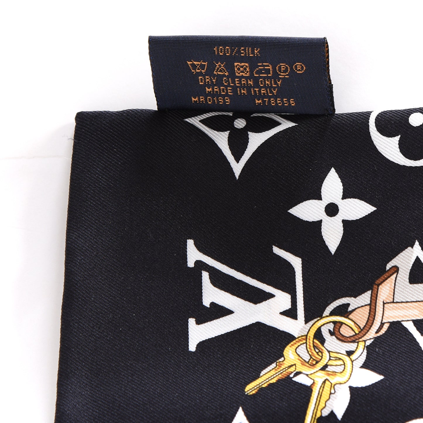 Silk Monogram Confidential Bandeau Black