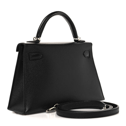 Hermes Epsom Mini Kelly Sellier 20 Black 3 of 11