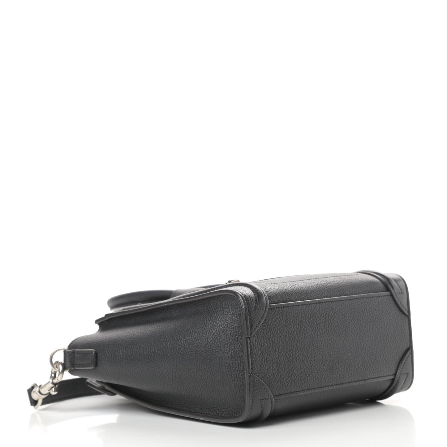 Drummed Calfskin Nano Luggage Black