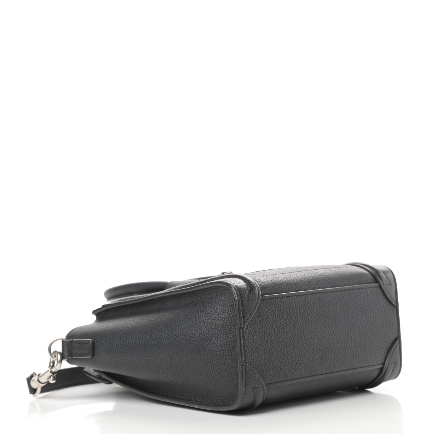 Celine Drummed Calfskin Nano Luggage Black 4 of 13