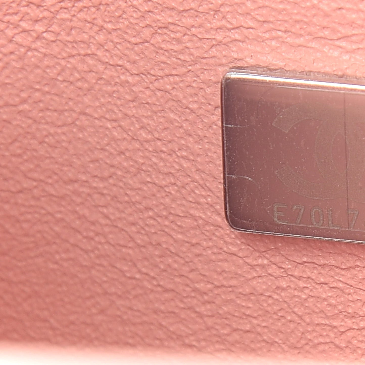 Lambskin Quilted Mini Rectangular Flap Dark Pink