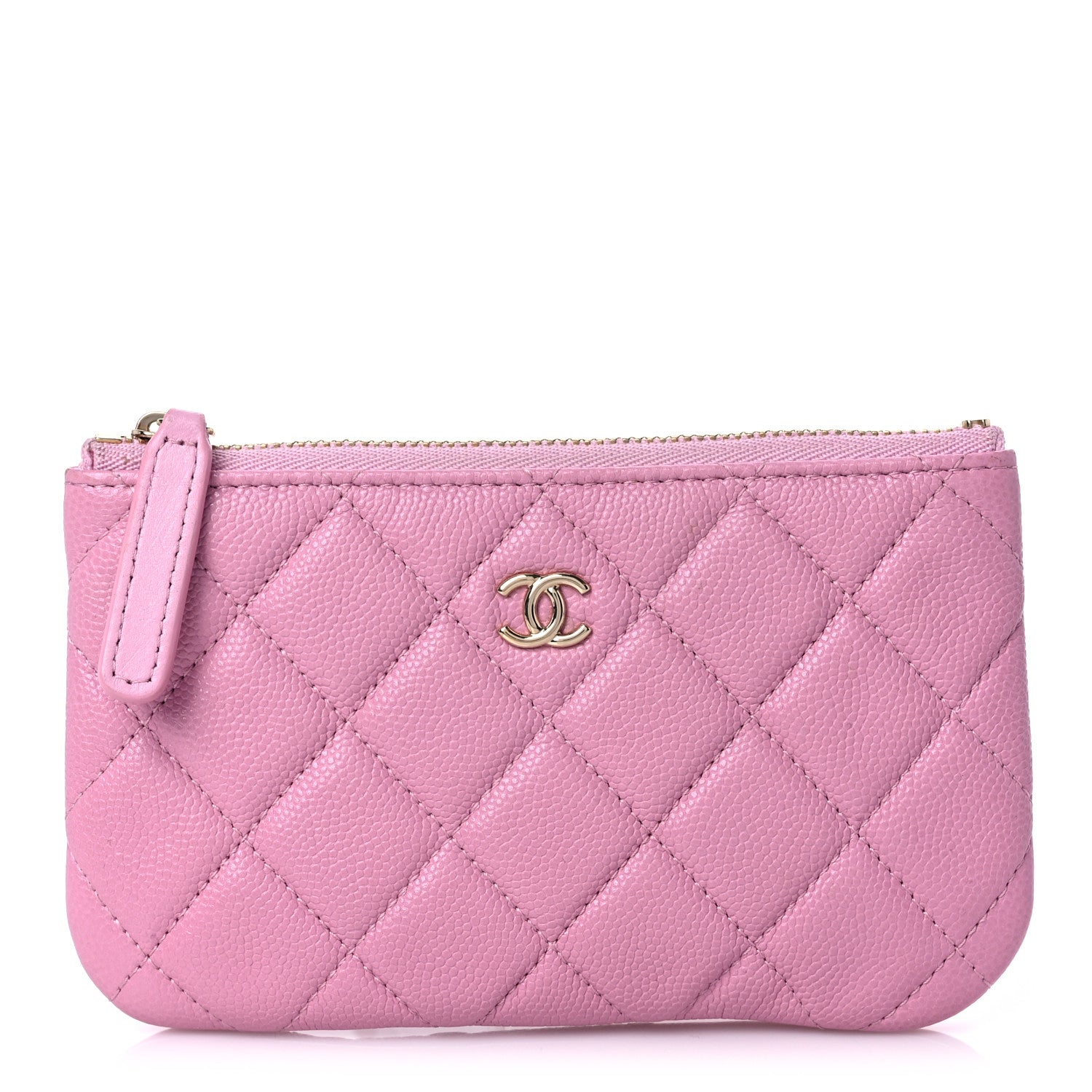 Chanel Caviar Quilted Small Cosmetic Case Light Pink 1 of 9