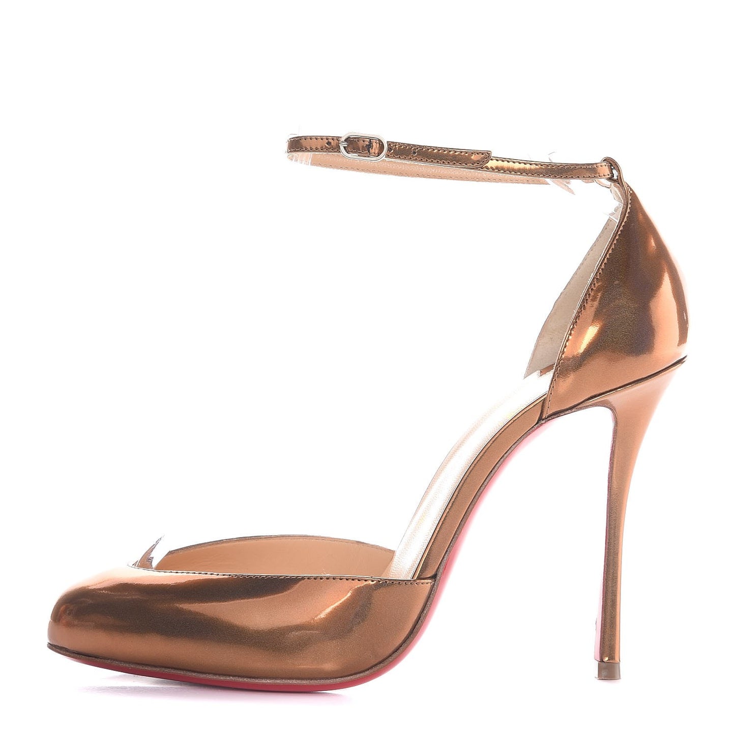 Metallic Patent Dollyla 100 Pumps 39 Cappuccino
