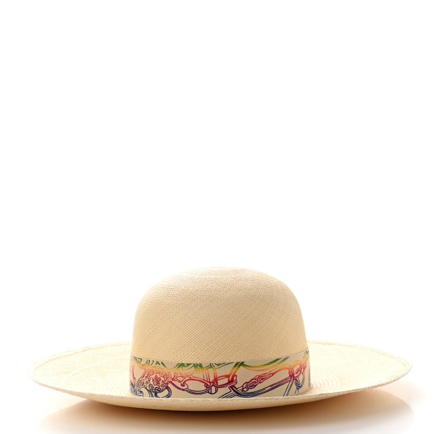 Straw Brides De Gala Panama Carrousel Hat 56 Naturel Multicolore