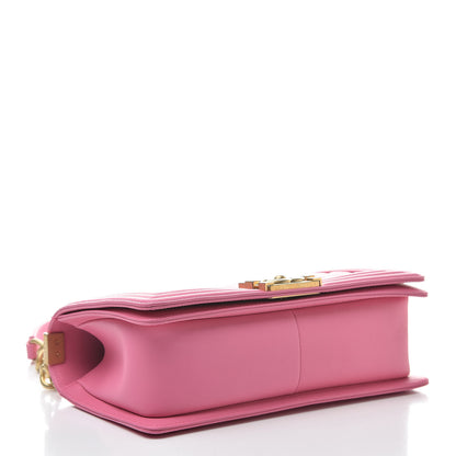 Chanel Calfskin Quilted Medium Boy Flap Pink 4 of 13