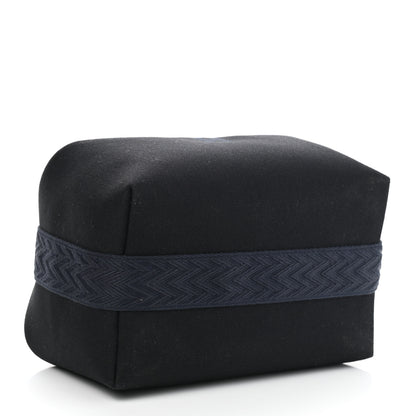 Hermes Canvas Large Bride-A-Brac Pouch Bleu Nuit 4 of 9