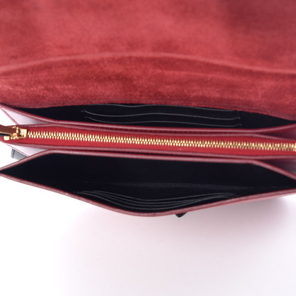 Celine Box Calfskin Multifunction Strap Wallet Coquelicot 5 of 10