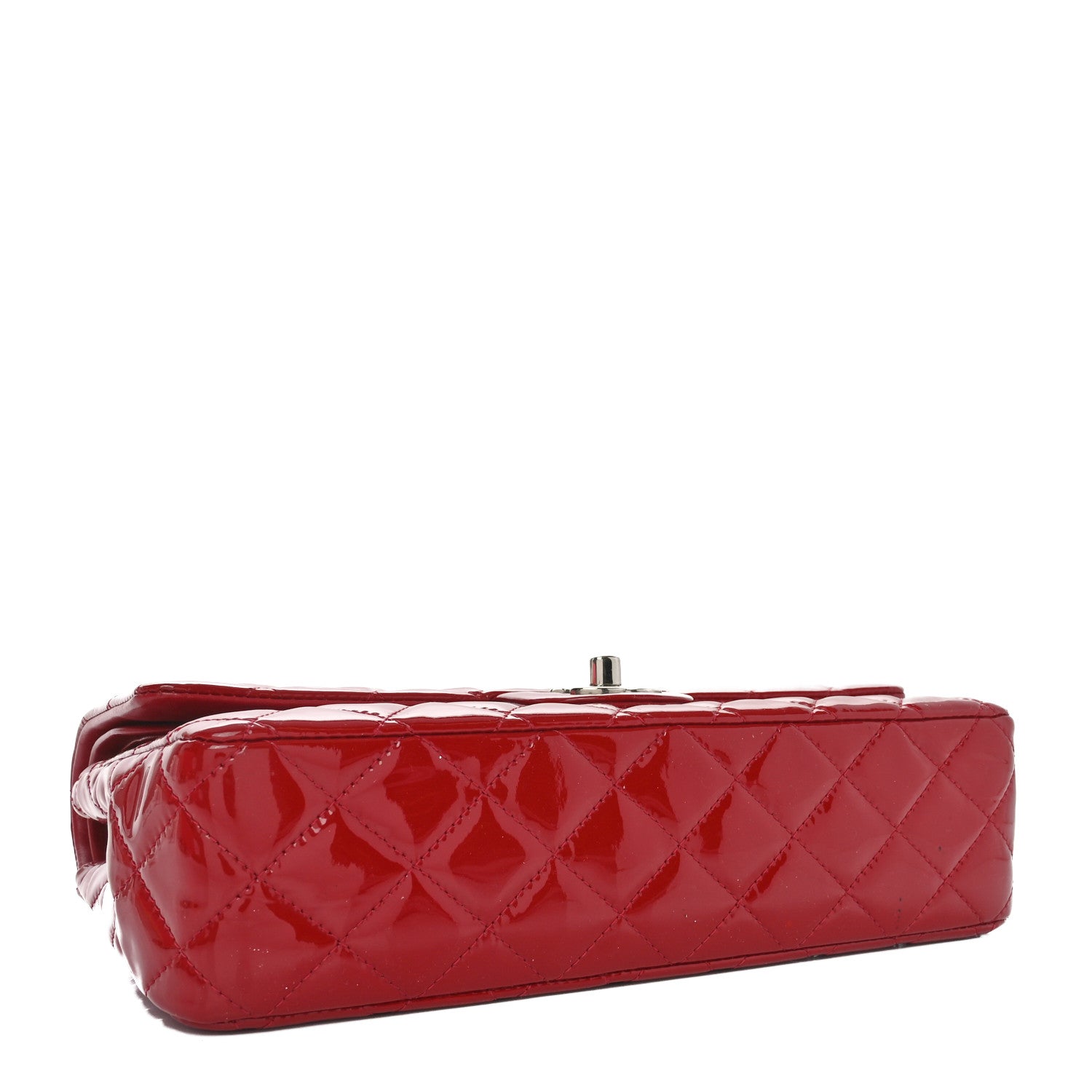 Chanel Patent Calfskin Quilted Medium Double Flap Red 4 of 10