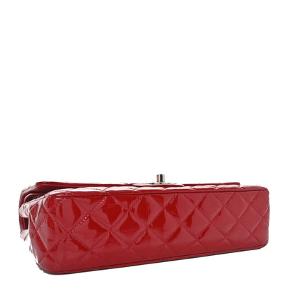 Chanel Patent Calfskin Quilted Medium Double Flap Red 4 of 10