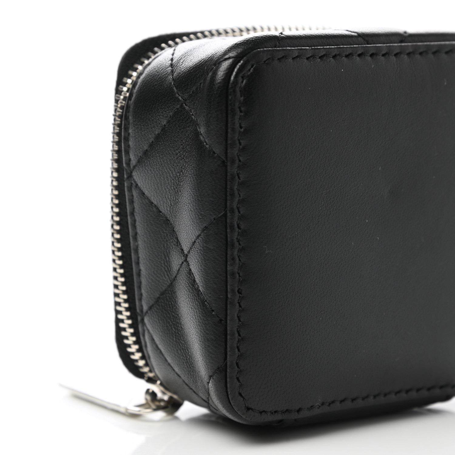 Chanel Lambskin Quilted Jewelry Travel Case Black 8 of 11