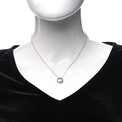 Cartier 18K Pink Yellow White Gold Trinity Pendant Necklace 2 of 5