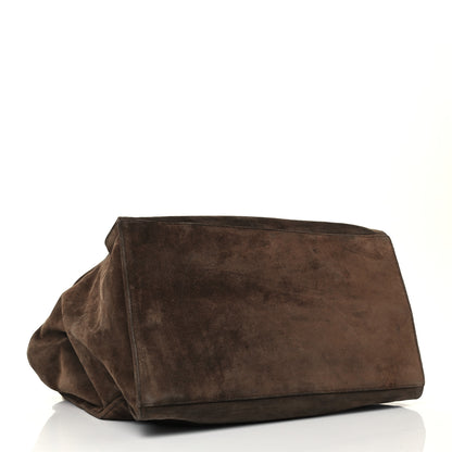 Chanel Suede CC Shoulder Bag Brown 3 of 9