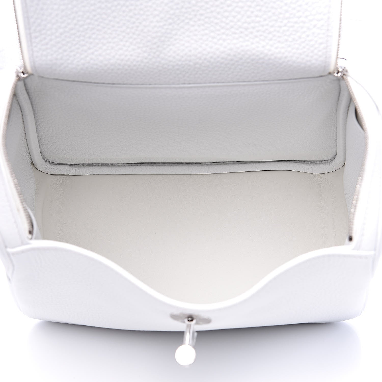 Hermes Taurillon Clemence Lindy 26 White 5 of 11