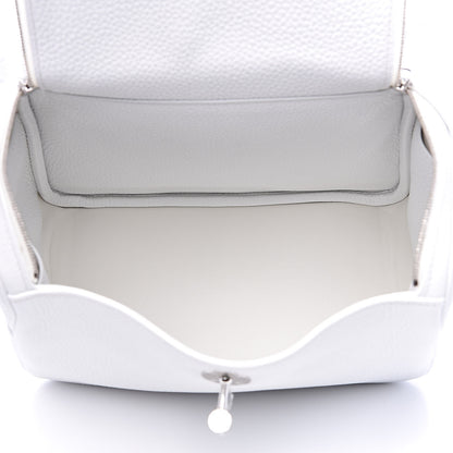 Hermes Taurillon Clemence Lindy 26 White 5 of 11