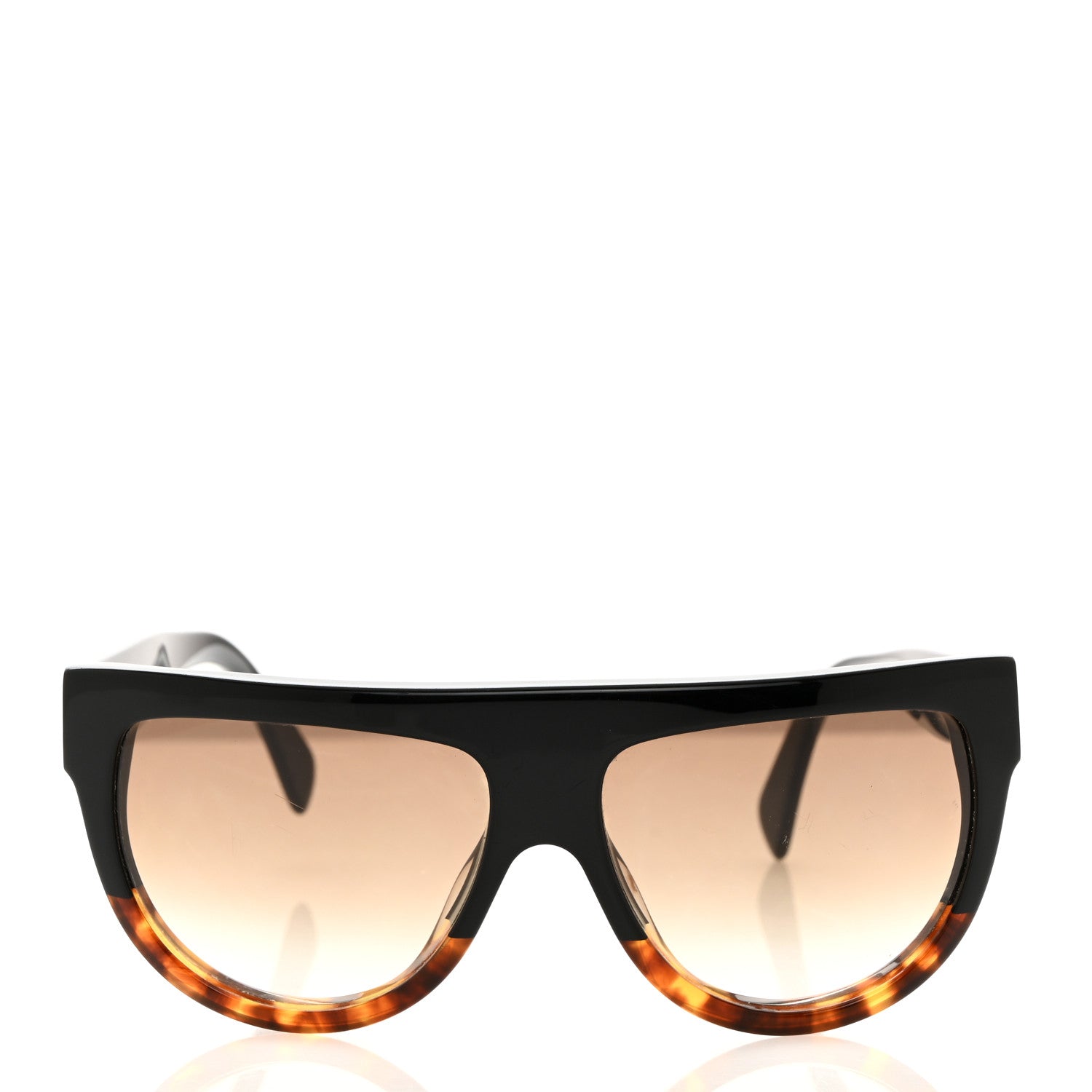Celine Shadow Sunglasses CL 41026/S Black Havana 2 of 7