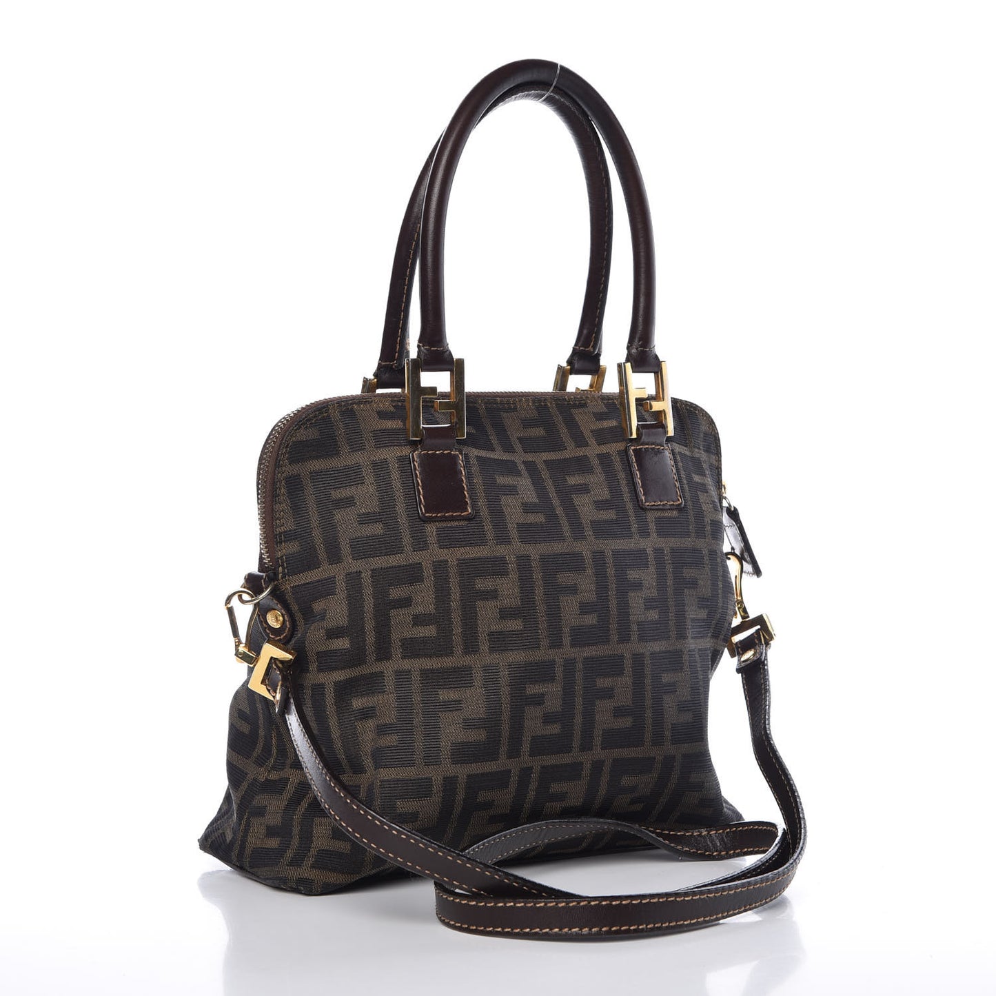 Zucca Top Handle Tote Tobacco