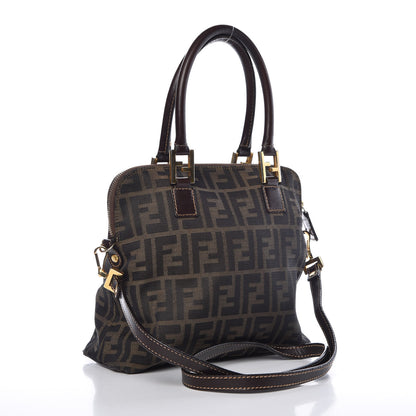 Fendi Zucca Top Handle Tote Tobacco 4 of 12