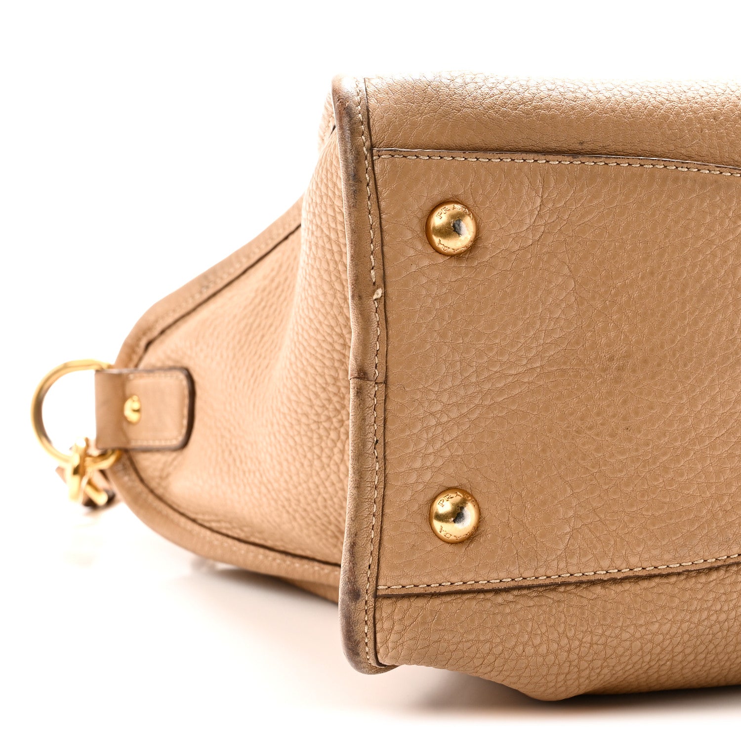 Prada Vitello Daino Shopping Satchel Caramel 8 of 9