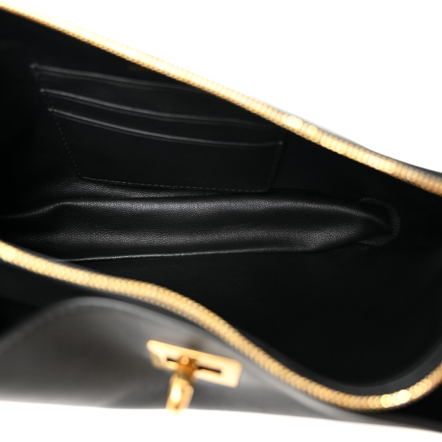 Natural Smooth Calfskin Rodeo Sling Pochette Black