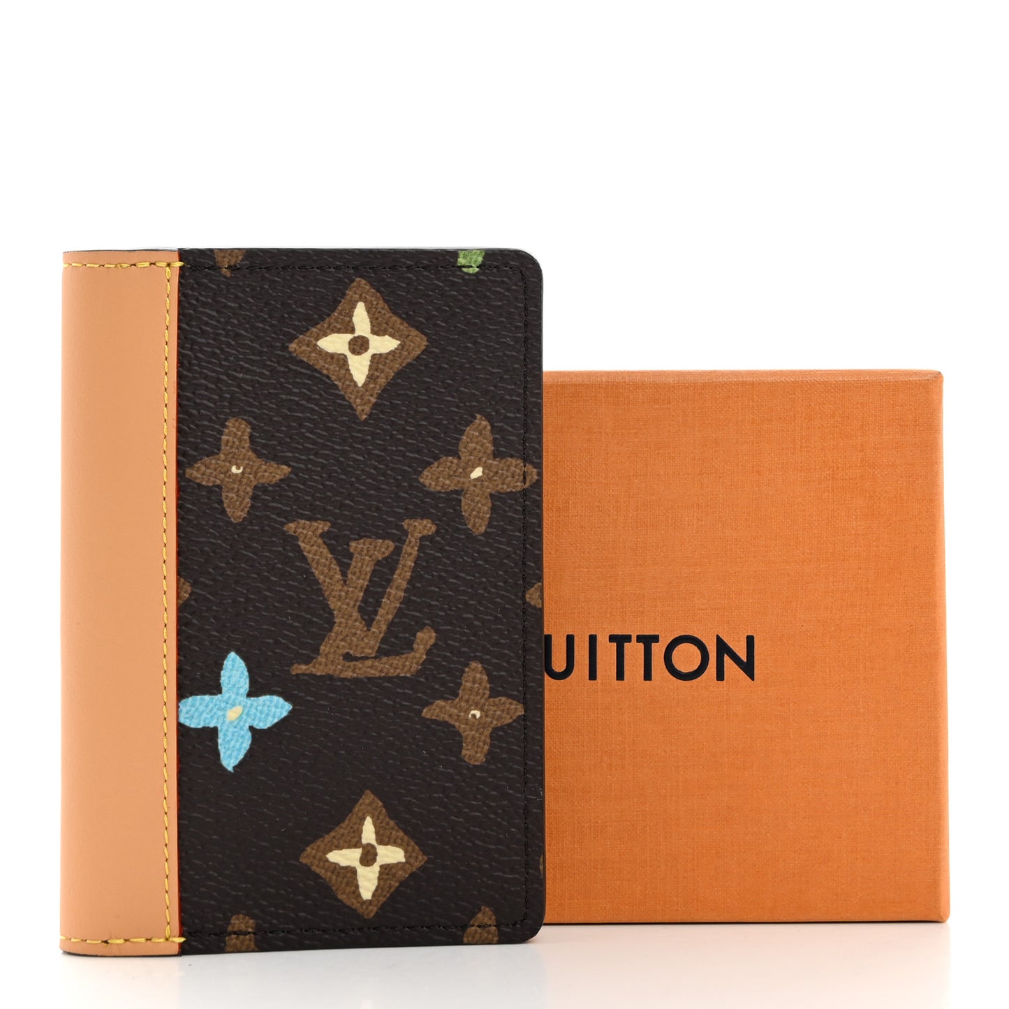 Monogram Craggy Pocket Organizer Chocolate