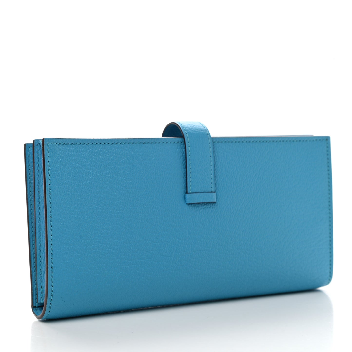 Chevre Mysore Bearn Gusset Wallet Bleu Azteque