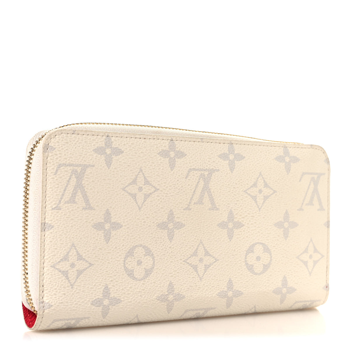 LV X TM Monogram Cerises Zippy Wallet White