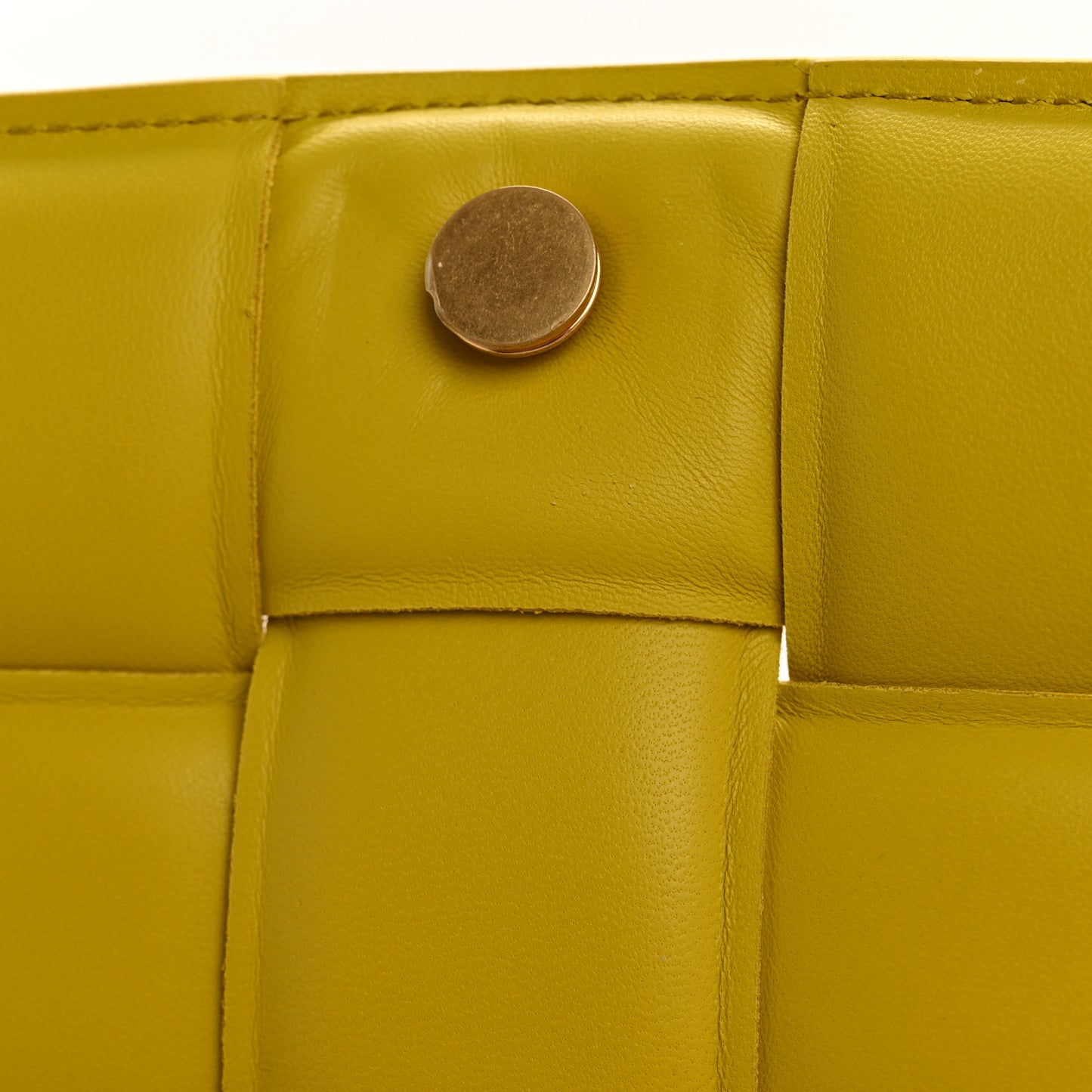 Nappa Maxi Intreccio Padded Cassette Crossbody Bag Kiwi
