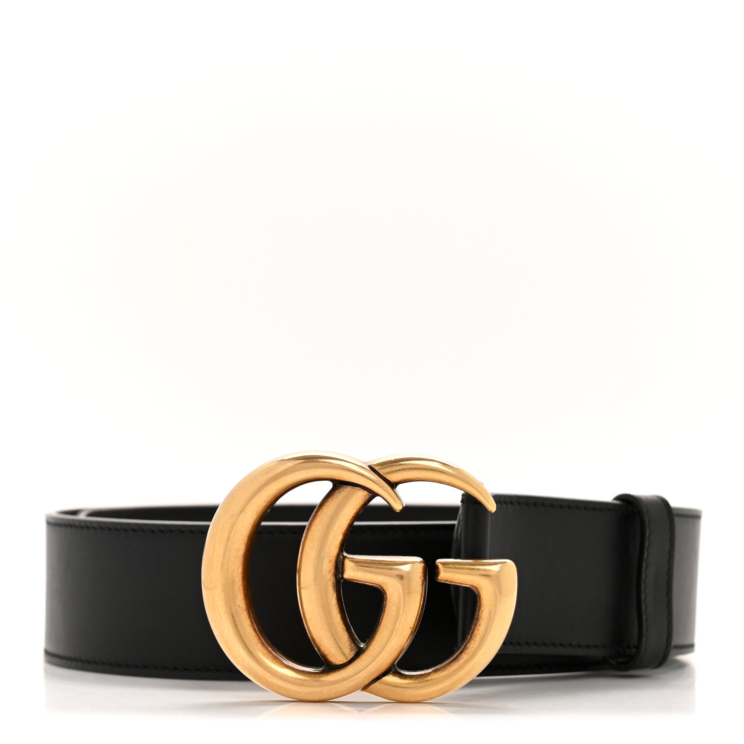 Gucci Calfskin Double G 40mm Belt 75 30 Black 1 of 8