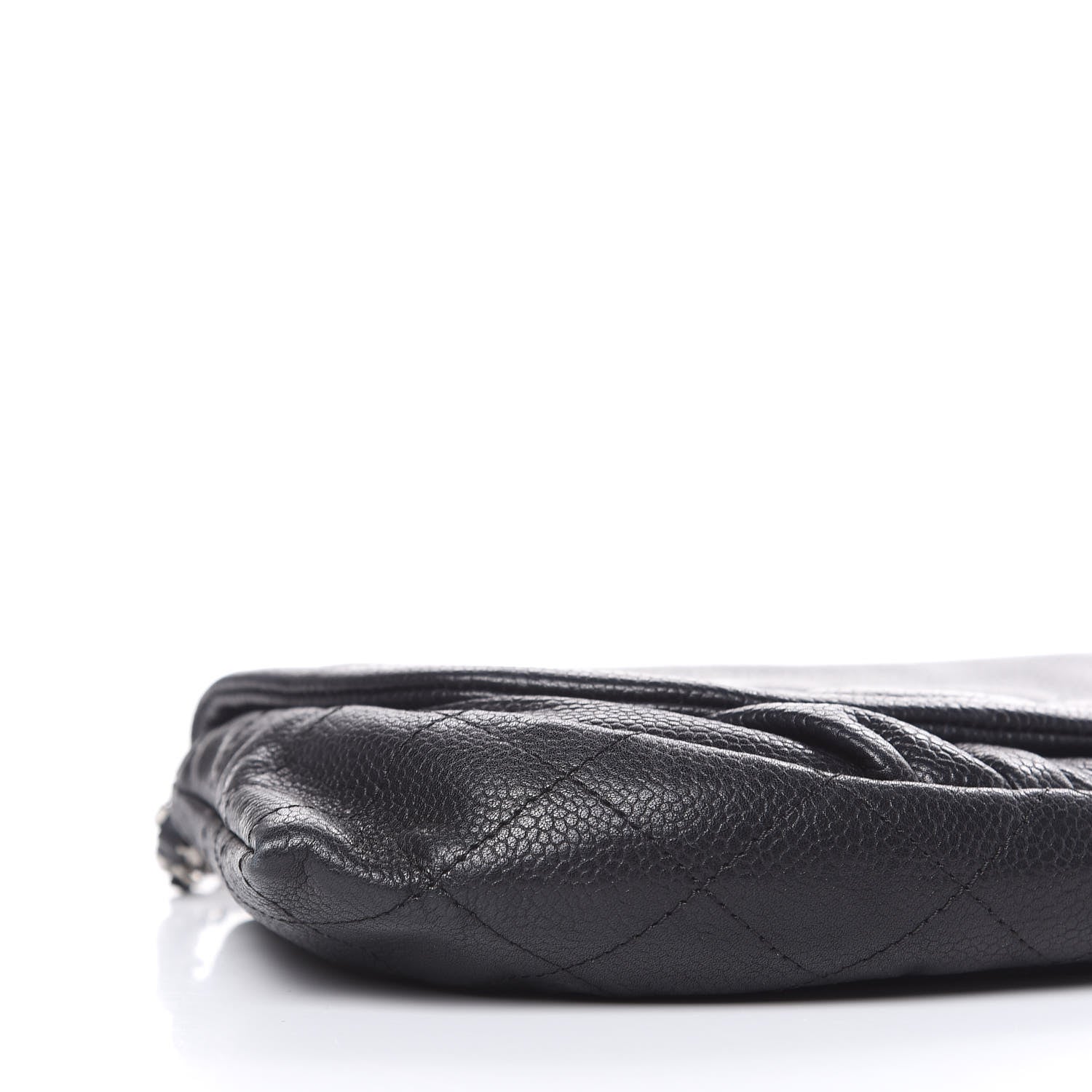 Chanel Caviar Half Moon Wallet On Chain WOC Black 10 of 11