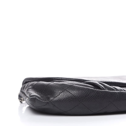 Chanel Caviar Half Moon Wallet On Chain WOC Black 10 of 11